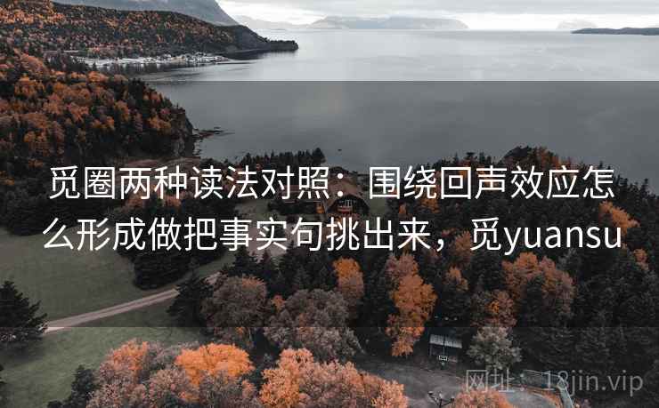觅圈两种读法对照：围绕回声效应怎么形成做把事实句挑出来，觅yuansu