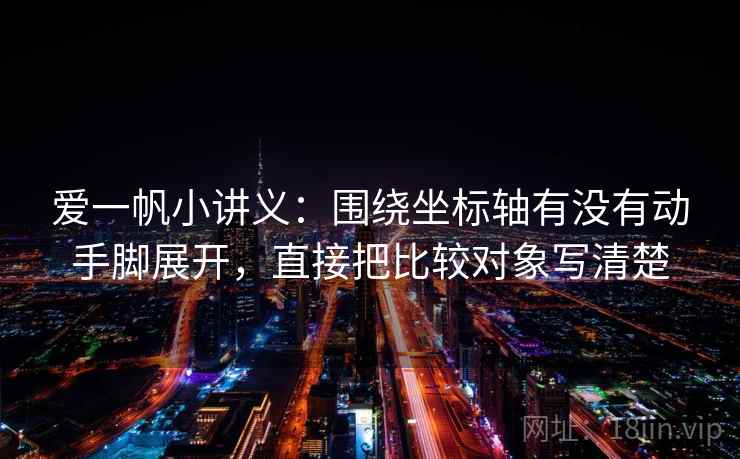 爱一帆小讲义:围绕坐标轴有没有动手脚展开,直接把比较对象写清楚 爱一帆小讲义:围绕坐标轴有没有动手脚展开,直接把比较对象写清楚