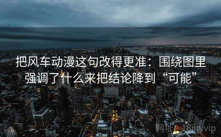 把风车动漫这句改得更准：围绕图里强调了什么来把结论降到“可能”
